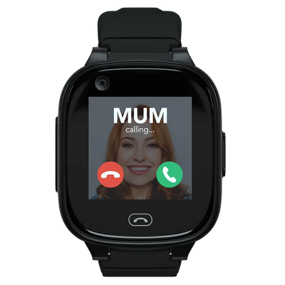 Bundle: Black Watch with Screen Protector and additional Navy Strap